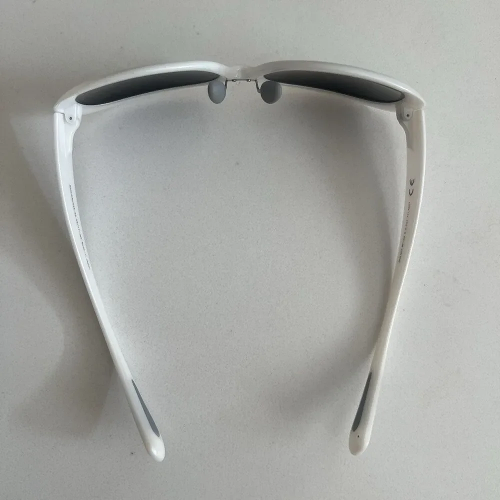 Maui Jim Women’s Nahiku White Pearl Frame Gray Polarized Sunglasses MJ436-05